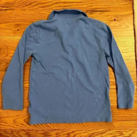 Crewcuts Long Sleeve Boy Polo Blue with Crab size 6-7 - Picture 2 of 7